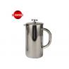 China SS304 Double Wall Cafetiere French Press Coffee Pot 27 / 34 oz wholesale