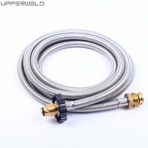 Fire Pit Propane Hose Adapter Stainless Braided LPG Gas Refill for Camping Stove