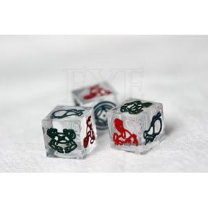 China 12mm / 14mm / 16mm Gamble Casino Game Dice With Animal Print supplier