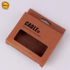Wholesale Logo Customized Hanging Electronic Products Usb Data Cable Retail Packaging Paper Box