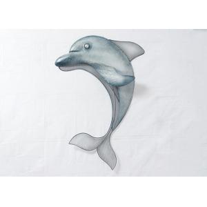 Big Size Hanging Ocean 3D Dolphin Metal Wall Art Decor