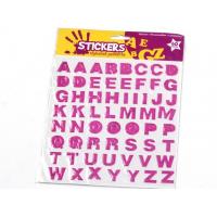 China Waterproof Puffy 3d Alphabet Stickers , Kids Alphabet Stickers ECO Friendly on sale