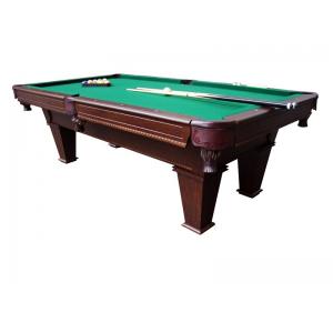 China 8FT Pool Game Table wood billiard table with wool blend felt leather pocket supplier