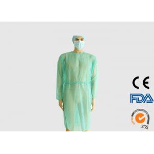 China 30g Disposable Medical Clothing , PP Coated PE Hospital Isolation Gowns supplier