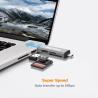 China Dual Port USB 3.0 Type C OTG HUB With SD Micro SD Memory Card Reader Metal Housing wholesale