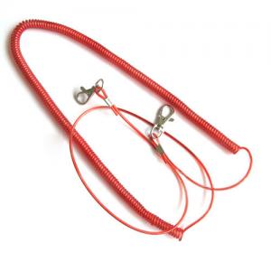 Stretchable plastic fishing rod coil lanyard holder w/custom different size for security