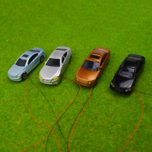 1:100 ABS plastic metal painted model car can be lighted  by transformer light car