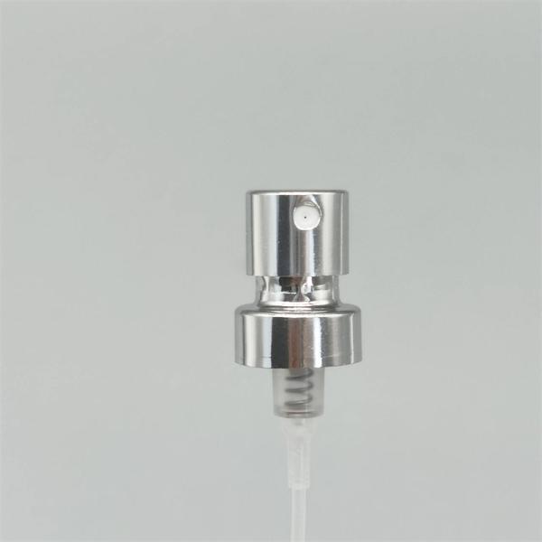 Eco-friendly Fragrance pump valve for natural perfume lines with recyclable materials and gentle spray