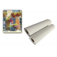 China 360gsm Poly Cotton Canvas Roll For Inkjet Aqueous Pigment Dye Ink Printing on sale