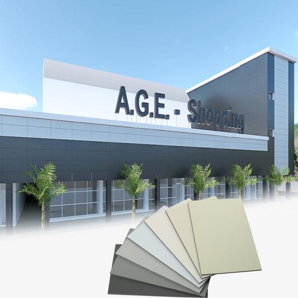 Megabond PVDF Aluminum Panel with E1 Formaldehyde Emission and ≥HB Surface Hardness
