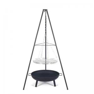 Outdoor Camping Fire Pits with Tripod Hanging Stand 88*88*150 cm G.W./N.W 7/6 kgs