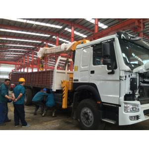 China Telescopic Boom Truck Mounted Crane / 12 Tons Cargo Mounting Crane ZZ1257M4341W supplier