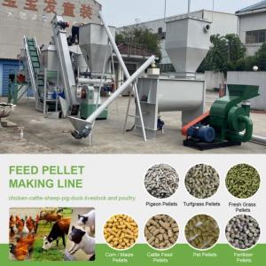1-5 Ton/H Ring Die Pellet Cattle Feed Machine Pellet Making Machine For Cattle Feed