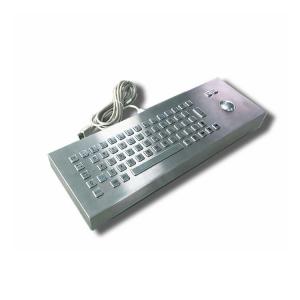 Desktop IK07 IP65 SS304 Industrial Keyboard With Trackball 65 Keys