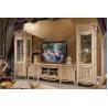 Antique Marble Top TV Stand Classic wooden cupboard designs modern living room