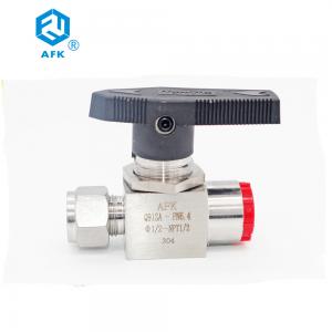 China AFK Hydraulic Stainless Steel Ball Valve 316 Double Ferrule Threaded 1000Psi supplier