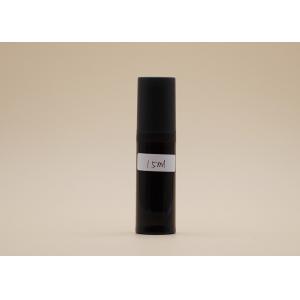 China Cosmetic PP Plastic Airless Spray Bottle , Black 15ml Airless Pump Bottles supplier