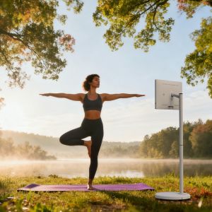 Téléviseur intelligent portable Android 27 pouces avec écran tactile interactif et rétroéclairage LED