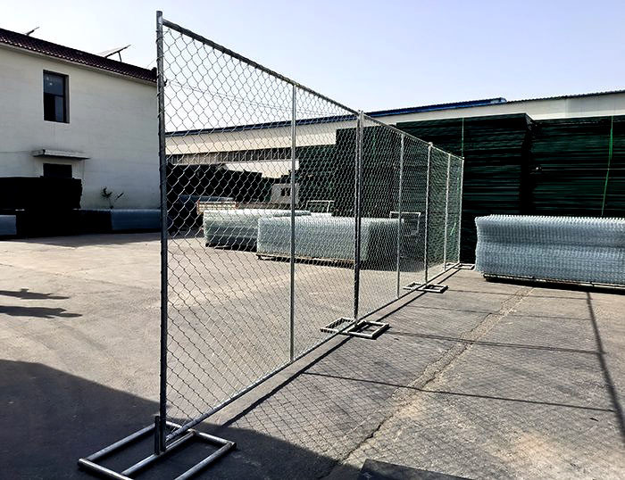 China 6x10ft Removível Prateado Branco Chain Link Temporário vedação supplier