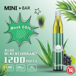 Russia Hot Yuoto Mini Bar 1200 Puff Disposable 15flavor E-Juice Capacity 4ml