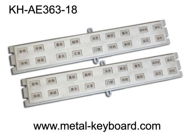 Clavier adapté aux besoins du client d'acier inoxydable de 18 clés pour le syst
