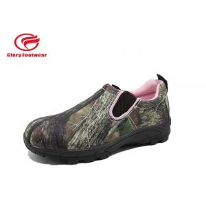 China Olive Green Army Summer Low Top Waterproof Hunting Boots Rubber Outsole Camouflage wholesale