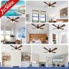 China 52 inch Traditional LED Ceiling Fan with 5 MDF Blades and Lighting Solutions Service wholesale