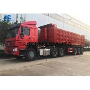 China 50 Tons Tipper Dump Semi Trailer 30-45m3 Volume For Transport Sand Stone supplier