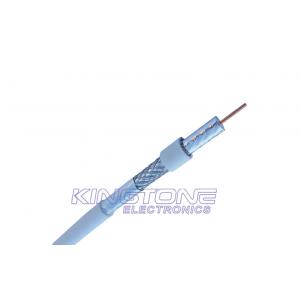 China Plenum RG6 Tri. CATV Coaxial Cable 18 AWG CCS CMP Rated PVC for Satellite TV supplier