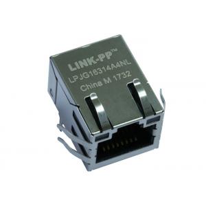 China ギガビット 21.30mm 十字の Tyco 6605814 の LPJG16314A4NL 磁気 RJ45 ジャック supplier