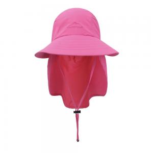 100%ployester Outdoor sun shade baseball Cap with Neck Flap Cover Bucket Hats with string Many colors are available