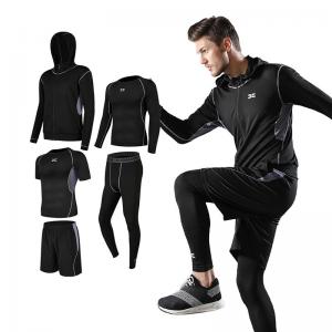 China Casual Fitness Sports Suit Quick Dry Tights Short Sleeve for Training supplier