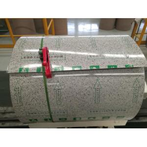 China Construction Color Coated Steel Sheet Marble Grain 0.35MM Thickness Weight ≤8T supplier