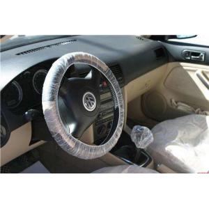 Disposable LDPE HDPE Plastic Steering Wheel Cover 15mic, 20mic Thickness For Auto Car