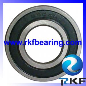 China Low noise black steel Deep Groove Ball Bearings 6004 2RS for Electric motors supplier