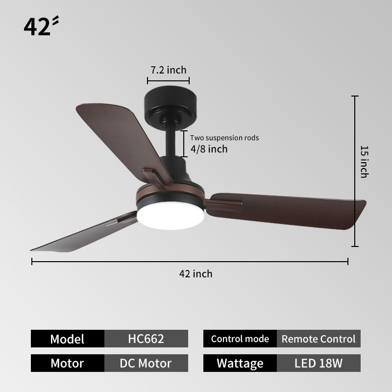 China Ventiladores de techo directos de fábrica con luces y cuchillas ABS de motor BLDC 3CCT reversible para dormitorio y sala de estar wholesale