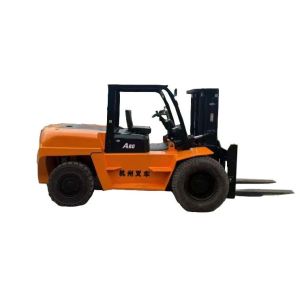 Used Hangcha A80 8-Ton Diesel Forklift in Red – High-Performance Cooling System for Continuous Industrial Use in Extreme Temperatures