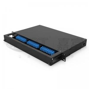 Fixed Rack Mount Fiber Patch Panel Front Cable Organizer With LC SC FC ST Pigtails