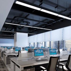 China Recessed LED Linear Pendant Light Fixtures High Power For Office supplier