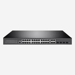 China interruptor manejável do ponto de entrada do gigabit 32G Fanless com o RSTP MSTP que mede - árvore wholesale