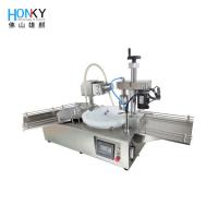 China Desktop Automatic Small Vial Bottle Filling And Capping Machine With Servo Motor on sale