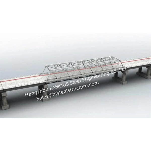 Deck Steel Box Girder Bridge Fabion Between Urban High Rise Modular Connecting Corridor Skyway