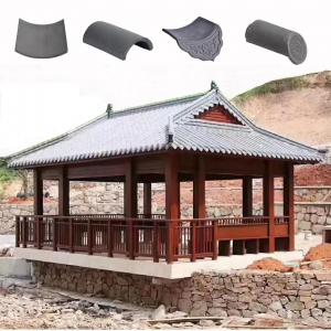0.39inch Thickness Japanese Ceramic Roof Tiles High Temperature