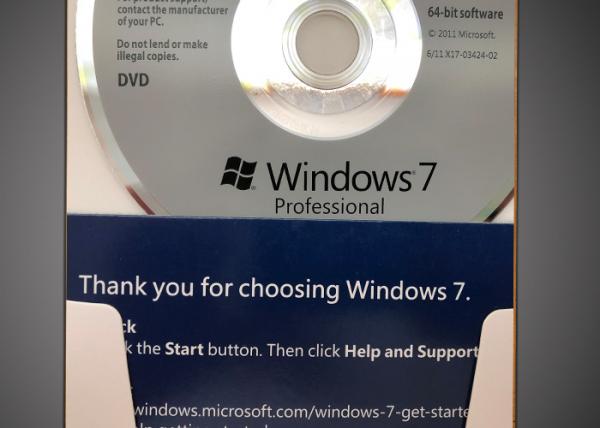 32 Bit / 64 Bit Windows 7 Professional Retail Box CD 100% Activation