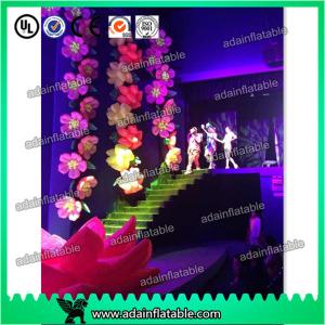 China 10m Popular Wedding Stage Decoration Event Inflatable Flower Chain With LED Light supplier