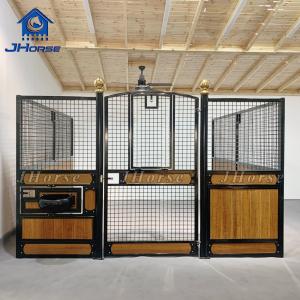 China Luxury Customized Steel Frame Bamboo Boarding Horse Stall Panels Stables Box supplier