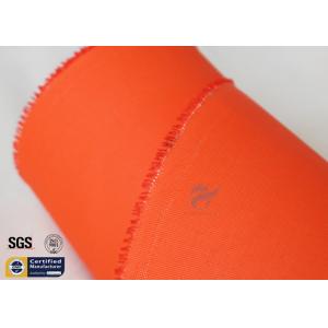 260GSM Acrylic Coated Fibreglass Fabric Orange 0.22MM 39" Oil Resistant