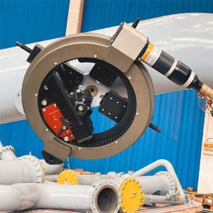 China 12" On Site Flange Facing Machine Powerful Externally Mounted High Precision wholesale