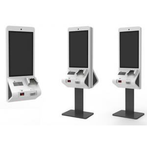 Convenient Operation Food Ordering Kiosk With POS Terminal Credit Card Payment