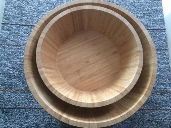 hot sale bamboo fruit bowl with high quality and eco-friendly bamboo fruit bowl